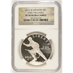 2012-W INFANTRY COMMEN DOLLAR NGC PF-70 !!!! UC