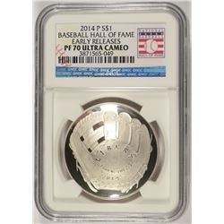 2014 BASEBALL COMMEN DOLLAR NGC PF-70 !!!! UC (EARLY RELEASE)