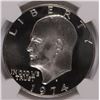 Image 2 : 1974-S PROOF SILVER IKE DOLLAR NGC PF-69 (STAR) CAMEO