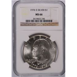 1976-S SILVER IKE DOLLAR NGC MS-66