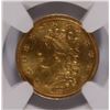 Image 2 : 1836 $2.5 CLASSIC HEAD GOLD (BLOCK 8) NGC AU DETAILS