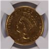 Image 2 : 1855 $3 GOLD NGC AU DETAILS