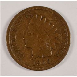 1909-S INDIAN HEAD CENT VF