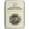 Image 1 : 1960 D FRANKLIN HALF DOLLAR NGC MS64 FBL