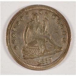1877-CC SEATED QUARTER F/VF