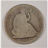 Image 1 : 1861 SEATED HALF DOLLAR AG/G