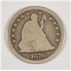 Image 1 : 1876-CC SEATED QUARTER G/VG