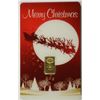 Image 1 : GOLDGRAM IGR .05 g .999 GOLD BAR ON A MERRY CHRISTMAS GIFT CARD