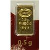 Image 2 : GOLDGRAM IGR .05 g .999 GOLD BAR ON A MERRY CHRISTMAS GIFT CARD