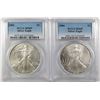 Image 1 : 2005 & 2006 AMERICAN SILVER EAGLES, PCGS MS-69