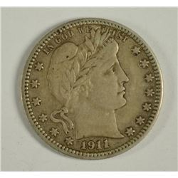 1911-D BARBER QUARTER XF