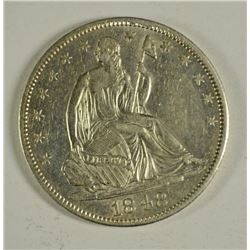 1848-O SEATED LIBERTY HALF AU/BU