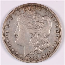 1894 MORGAN SILVER DOLLAR, XF  KEY COIN  MARK ON OBVERSE ( HARD TO SEE )
