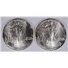 Image 1 : ( 2 ) UNC, 1987 AMERICAN SILVER EAGLES