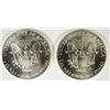 Image 2 : ( 2 ) UNC 1990 AMERICAN SILVER EAGLES