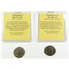 Image 1 : LOT OF ( 2 ) DIFFERENT ANCIENT COINS, ATTRIBUTED, AS PICTURED