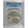 Image 1 : 2003 AMERICAN SILVER EAGLE, PCGS MS-70! PERFECT!