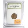 Image 1 : 1941-P *PHILADELPHIA MINT* LINCOLN WHEAT PENNY *CERTIFIED BY INB-INTERNATIONAL NUMISMATIC BUREAU* NI