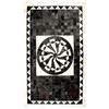Image 1 : NEW!!! Black 5X8 Cow skin leather Cowhide Rug [R0325]