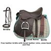 NEW!!! Brown Leather English Horse Saddle Tack Package 16 18 [4742]