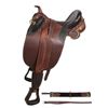 _NEW!_ Brown Comfortable Australian Leather Horse Saddle 16 19 [8017]