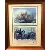 Image 1 : American Revolution Bicentennial stamps of Washington,framed