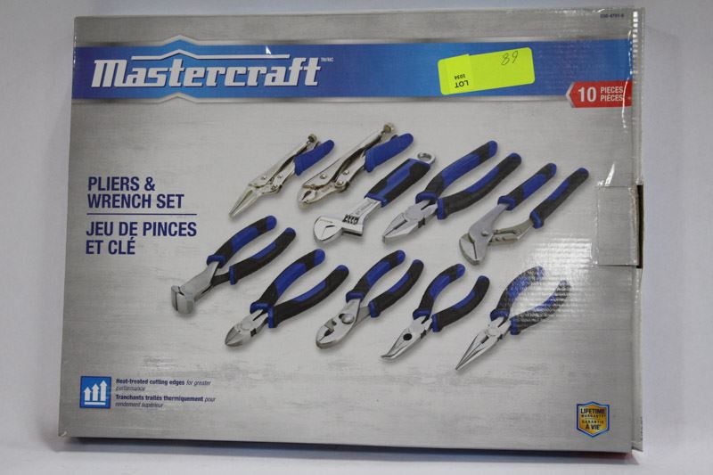 MASTERCRAFT 10 PIECE PLIER AND WRENCH SET