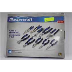 MASTERCRAFT 10 PIECE PLIER AND WRENCH SET