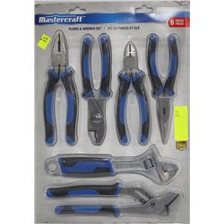 MASTERCRAFT 6PCS PLIER AND WRENCH SET