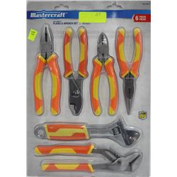 MASTERCRAFT 6PCS PLIER AND WRENCH SET