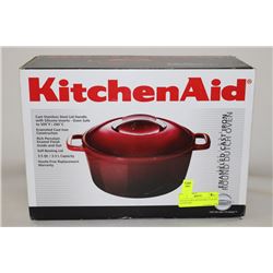 NEW KITCHEN AID ENAMEL COATED COOKWARE