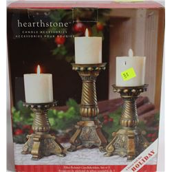 SET OF 3 CANDLE HOLDERS