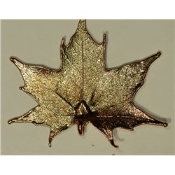 14K ROSE GOLD MAPLE LEAF PENDANT