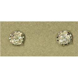 14K WHITE GOLD DIAMOND (0.4CT) EARRINGS