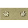 Image 1 : 14K WHITE GOLD DIAMOND (0.4CT) EARRINGS