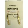 Image 2 : 14K GOLD DIAMOND (0.2CT) EARRINGS