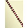 Image 1 : STERLING SILVER RUBY (5.0CT) BRACELET