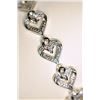Image 1 : STERLING SILVER DIAMOND (0.05CT) BRACELET