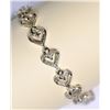 Image 3 : STERLING SILVER DIAMOND (0.05CT) BRACELET