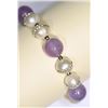 Image 1 : NATURAL PEARL & AMETHYST BRACELET