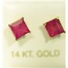 Image 2 : 14K GOLD RUBY (2.15CT) EARRINGS