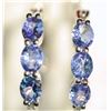 Image 1 : STERLING SILVER TANZANITE EARRINGS