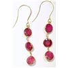 Image 1 : 14K GOLD RUBY (7.0CT) EARRINGS