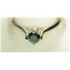 Image 2 : 14K WHITE GOLD BLUE DIAMOND (0.4CT) RING