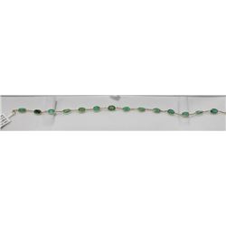 14K GOLD EMERALD (6.0CT) BRACELET