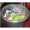 Image 1 : GREY ROUND BIN W/ NEW OILER'S POOL
