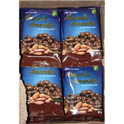 CASE OF MILK CHOCOLATE COVERED ALMONDS