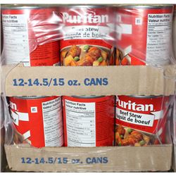 CASE OF PURITAN BEEF STEW