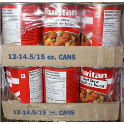 CASE OF PURITAN BEEF STEW