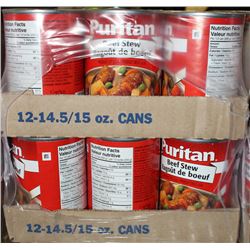 CASE OF PURITAN BEEF STEW